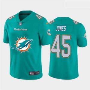 Superior Nike Dolphins 45 Brandon Jones Aque Team Big Logo Vapor Untouchable Limited Jersey