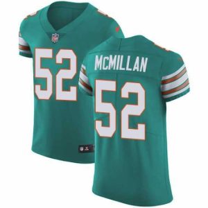 Exquisite Nike Dolphins #52 Raekwon McMillan Aqua Green Alternate Mens Stitched NFL Vapor Untouchable Elite Jersey