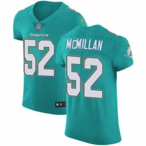 Superior Nike Dolphins #52 Raekwon McMillan Aqua Green Team Color Mens Stitched NFL Vapor Untouchable Elite Jersey