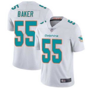 Finest Nike Dolphins 55 Jerome Baker White Vapor Untouchable Limited Jersey