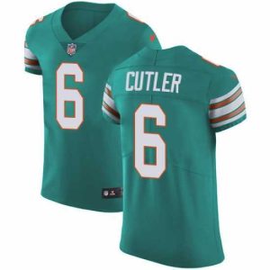 High quality Nike Dolphins #6 Jay Cutler Aqua Green Alternate Mens Stitched NFL Vapor Untouchable Elite Jersey