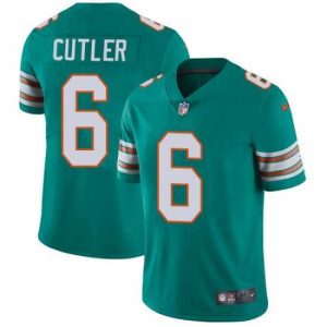 Gorgeous Nike Dolphins #6 Jay Cutler Aqua Green Alternate Mens Stitched NFL Vapor Untouchable Limited Jersey