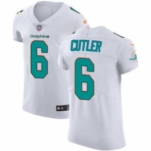 Superior Nike Dolphins #6 Jay Cutler White Mens Stitched NFL Vapor Untouchable Elite Jersey