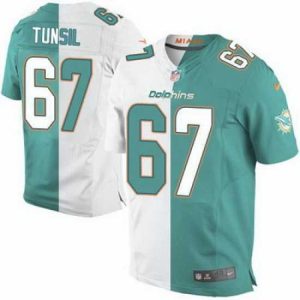 Superior Nike Dolphins #67 Laremy Tunsil Aqua Green White Mens Stitched NFL Elite Split Jersey