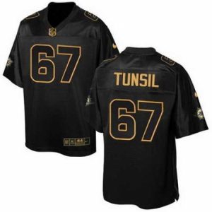 Marvelous Nike Dolphins #67 Laremy Tunsil Black Mens Stitched NFL Elite Pro Line Gold Collection Jersey