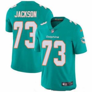 Exceptional Nike Dolphins 73 Austin Jackson Aqua Green Team Color Stitched NFL Vapor Untouchable Limited Jersey