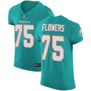 Gorgeous Nike Dolphins 75 Ereck Flowers Aqua Green Team Color Stitched NFL Vapor Untouchable Elite Jersey