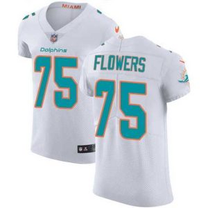 High quality Nike Dolphins 75 Ereck Flowers White Stitched NFL New Elite Jersey