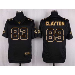Outstanding Nike Dolphins #83 Mark Clayton Black Mens Stitched NFL Elite Pro Line Gold Collection Jersey