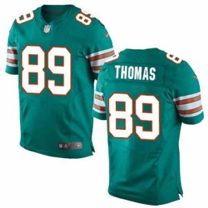 Exquisite Nike Dolphins #89 Julius Thomas Aqua Green Alternate Mens Stitched NFL Elite Jersey