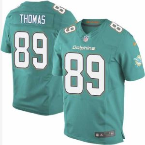 Superior Nike Dolphins #89 Julius Thomas Aqua Green Team Color Mens Stitched NFL New Elite Jersey