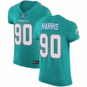 Finest Nike Dolphins #90 Charles Harris Aqua Green Team Color Mens Stitched NFL Vapor Untouchable Elite Jersey