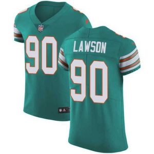 Superior Nike Dolphins 90 Shaq Lawson Aqua Green Alternate Stitched NFL New Elite Jersey