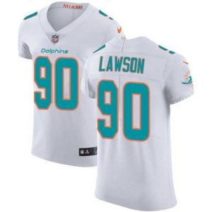 Outstanding Nike Dolphins 90 Shaq Lawson White Stitched NFL New Elite Jersey