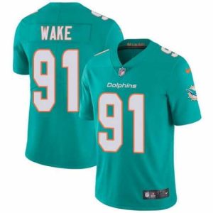 Superior Nike Dolphins #91 Cameron Wake Aqua Green Team Color Mens Stitched NFL Vapor Untouchable Limited Jersey