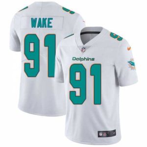 Superb Nike Dolphins #91 Cameron Wake White Mens Stitched NFL Vapor Untouchable Limited Jersey