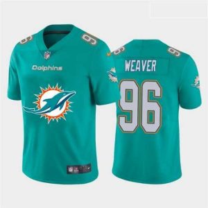 Exquisite Nike Dolphins 96 Curtis Weaver Aque Team Big Logo Vapor Untouchable Limited Jersey