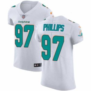 Exceptional Nike Dolphins #97 Jordan Phillips White Mens Stitched NFL Vapor Untouchable Elite Jersey