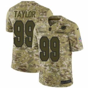 Superb Nike Dolphins #99 Jason Taylor Camo Mens Stitched NFL Limited 2018 Salute To Service Jersey