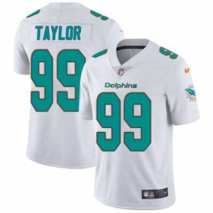 Outstanding Nike Dolphins #99 Jason Taylor White Mens Stitched NFL Vapor Untouchable Limited Jersey