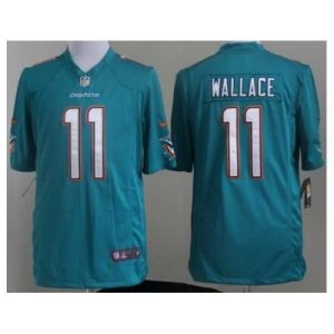 High quality Nike Miami Dolphins 11 Mike Wallace Green Game NFL Jersey