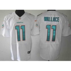 Outstanding Nike Miami Dolphins 11 Mike Wallace White Elite NFL Jersey