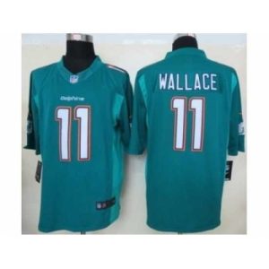 Premium Nike Miami Dolphins 11 Mike Wallace green Limited NFL Jersey
