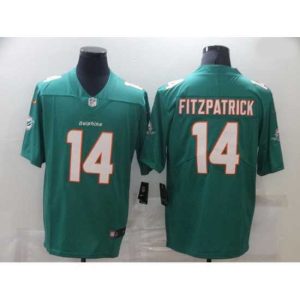 Premium Nike Miami Dolphins 14 Ryan Fitzpatrick Aqua Vapor Untouchable Limited Jersey