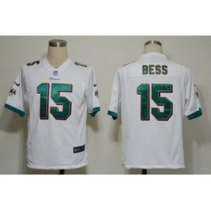 High quality Nike Miami Dolphins 15 Davone Bess White Game Nike NFL Jersey
