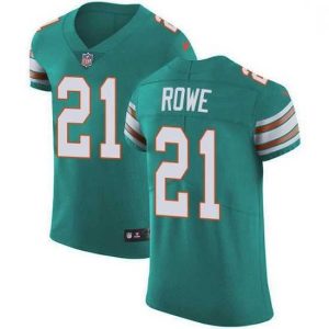 Marvelous Nike Miami Dolphins 21 Eric Rowe Aqua Green Alternate Stitched NFL New Elite Jersey