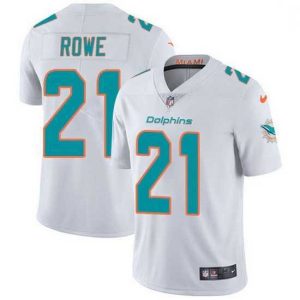 Finest Nike Miami Dolphins 21 Eric Rowe White Stitched NFL Vapor Untouchable Limited Jersey