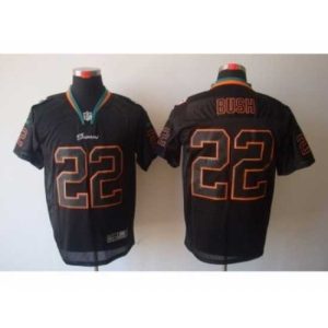 Marvelous Nike Miami Dolphins 22 Reggie Bush Black Elite Lights Out NFL Jersey
