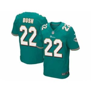 Marvelous Nike Miami Dolphins 22 Reggie Bush Green Elite NFL Jersey