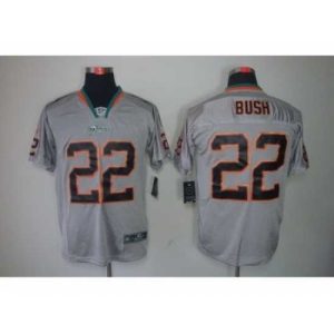 Marvelous Nike Miami Dolphins 22 Reggie Bush Grey Elite Lights Out NFL Jersey