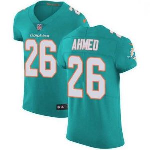 Marvelous Nike Miami Dolphins 26 Salvon Ahmed Aqua Green Team Color Stitched NFL Vapor Untouchable Elite Jersey