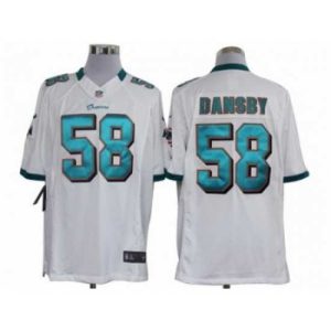 Gorgeous Nike Miami Dolphins 58 Dansby White Limited NFL Jersey