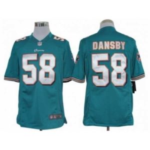Finest Nike Miami Dolphins 58 dansby green Limited NFL Jersey