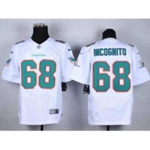 Outstanding Nike Miami Dolphins 68 Richie Incognito white Elite NFL Jersey