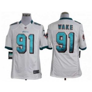 Outstanding Nike Miami Dolphins 91 Cameron Wake white Limited NFL Jersey