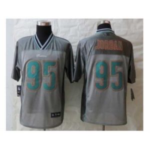 Outstanding Nike Miami Dolphins 95 Dion Jordan Grey Elite Vapor NFL Jersey