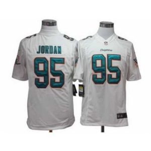 Superior Nike Miami Dolphins 95 Dion Jordan White Game NFL Jersey