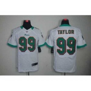 High quality Nike Miami Dolphins 99 Jason Taylor White Elite NFL Jersey