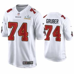 Gorgeous Paul Gruber Buccaneers White Super Bowl Lv Game Fashion Jersey
