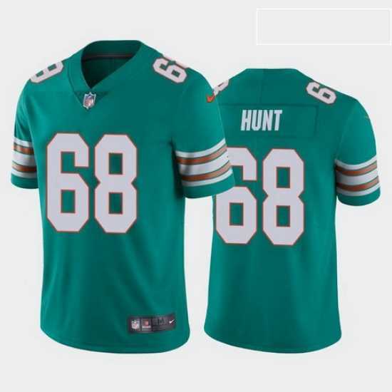 Exceptional robert hunt miami dolphins aqua alternate vapor limited jersey