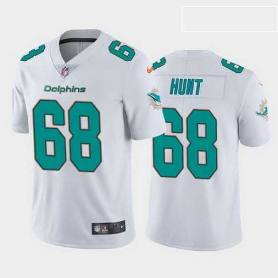 Exceptional robert hunt miami dolphins white vapor limited jersey