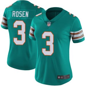 Exquisite Dolphins #3 Josh Rosen Aqua Green Alternate Women's Stitched NFL Vapor Untouchable Limited Jersey