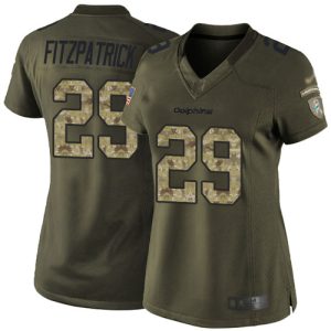 Exquisite Dolphins #29 Minkah Fitzpatrick Green Women's Stitched NFL Limited 2015 Salute to Service Jersey