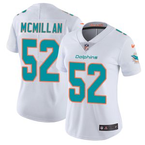 Exceptional Dolphins #52 Raekwon McMillan White Women's Stitched NFL Vapor Untouchable Limited Jersey