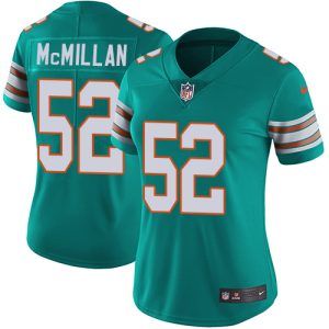 Outstanding Dolphins #52 Raekwon McMillan Aqua Green Alternate Women's Stitched NFL Vapor Untouchable Limited Jersey