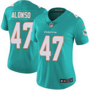 Superior Dolphins #47 Kiko Alonso Aqua Green Team Color Women's Stitched NFL Vapor Untouchable Limited Jersey
